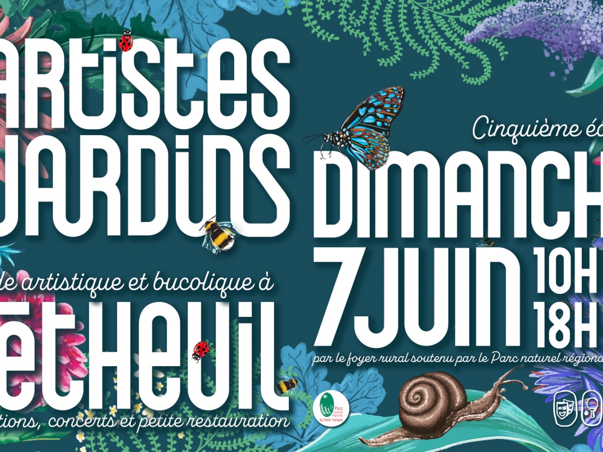 L&rsquo;Atelier participe au festival &laquo;&nbsp;Les artistes dans nos jardins&nbsp;&raquo; dimanche 7 juin 2026 à Vétheuil&nbsp;(95)